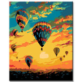Paint by Numbers Painting Hot Air Balloon